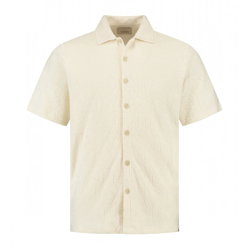 Dstrezzed Heren Overhemd 311486 OFF-WHITE