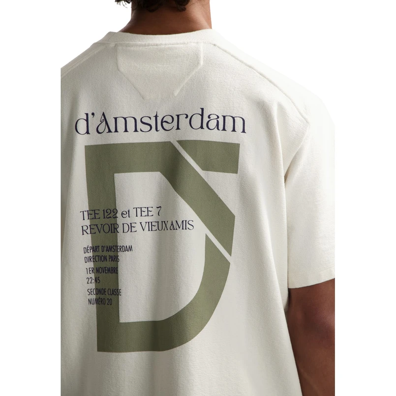Dstrezzed Heren Overhemd Lasse Tee Graphic OFF-WHITE