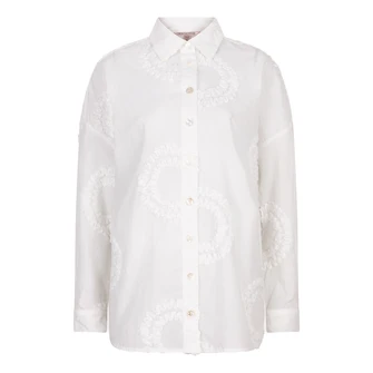 Esqualo Dames Blouse Hs25.09205 OFF-WHITE