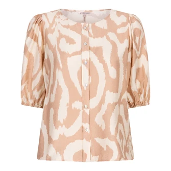 Esqualo Dames Blouse Hs25.14201 Zalm