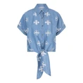 Esqualo Dames Blouse Hs25.28208 Blauw