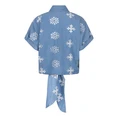 Esqualo Dames Blouse Hs25.28208 Blauw