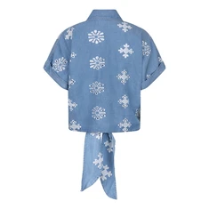 Esqualo Dames Blouse Hs25.28208 Blauw