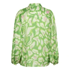 Esqualo Dames Blouse Sp25.15005 Groen dessin