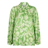 Esqualo Dames Blouse Sp25.15005 Groen dessin