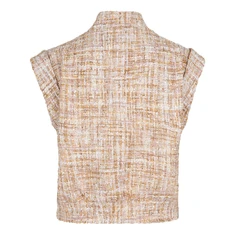 esqualo Dames gilet SP25.19008 Zand