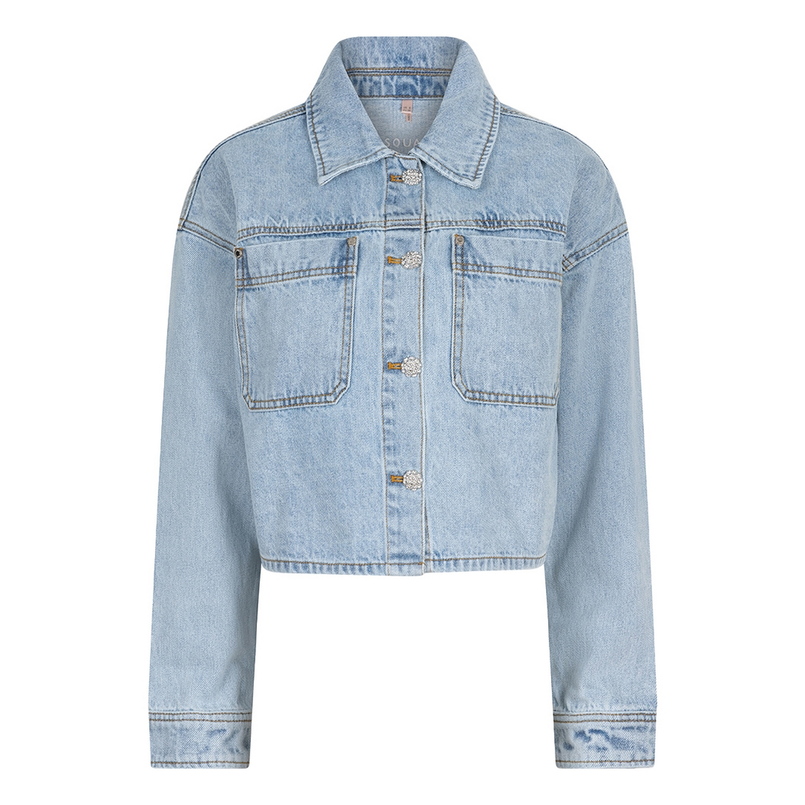 Esqualo Dames Jas Sp25.12005 Mid blue denim