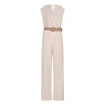 Esqualo Dames Jumpsuit Sp25.30018 NATUREL