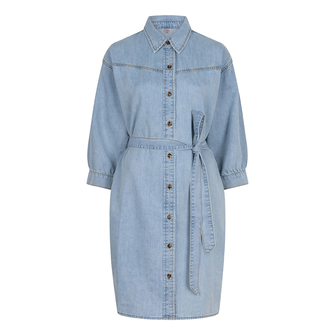 Esqualo Dames Jurk Sp25.12010 Mid blue denim