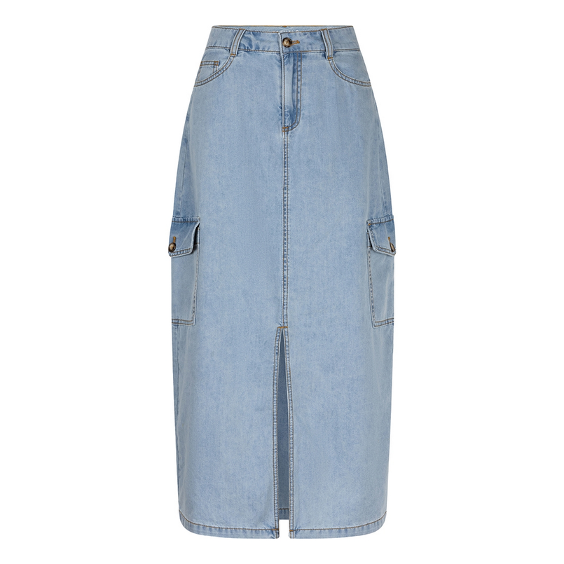 Esqualo Dames Rok Sp25.12013 Mid blue denim