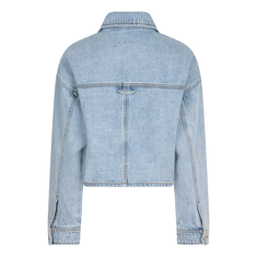 esqualo dames spijker jack Mid blue denim