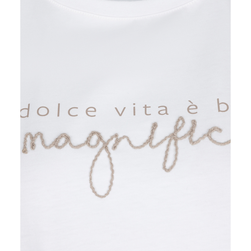 Esqualo Dames Top Sp25.05020 OFF-WHITE