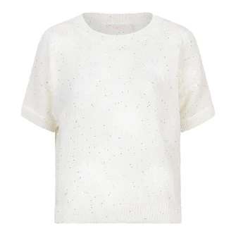 Esqualo Dames Trui Hs25.02226 OFF-WHITE