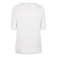 Esqualo Dames Trui Sp25.07004 OFF-WHITE