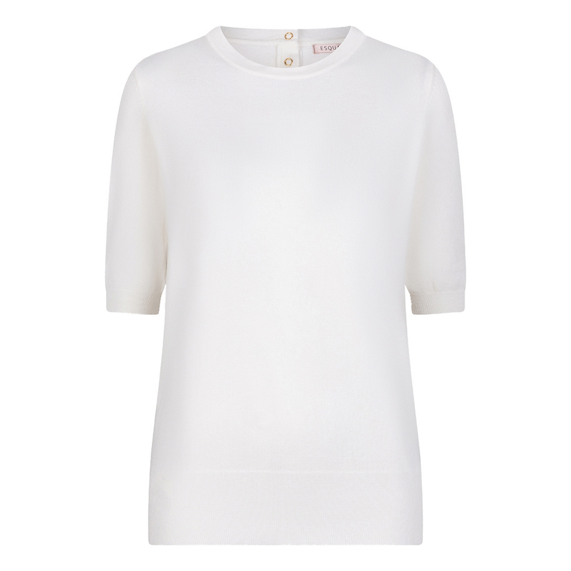 Esqualo Dames Trui Sp25.07004 OFF-WHITE