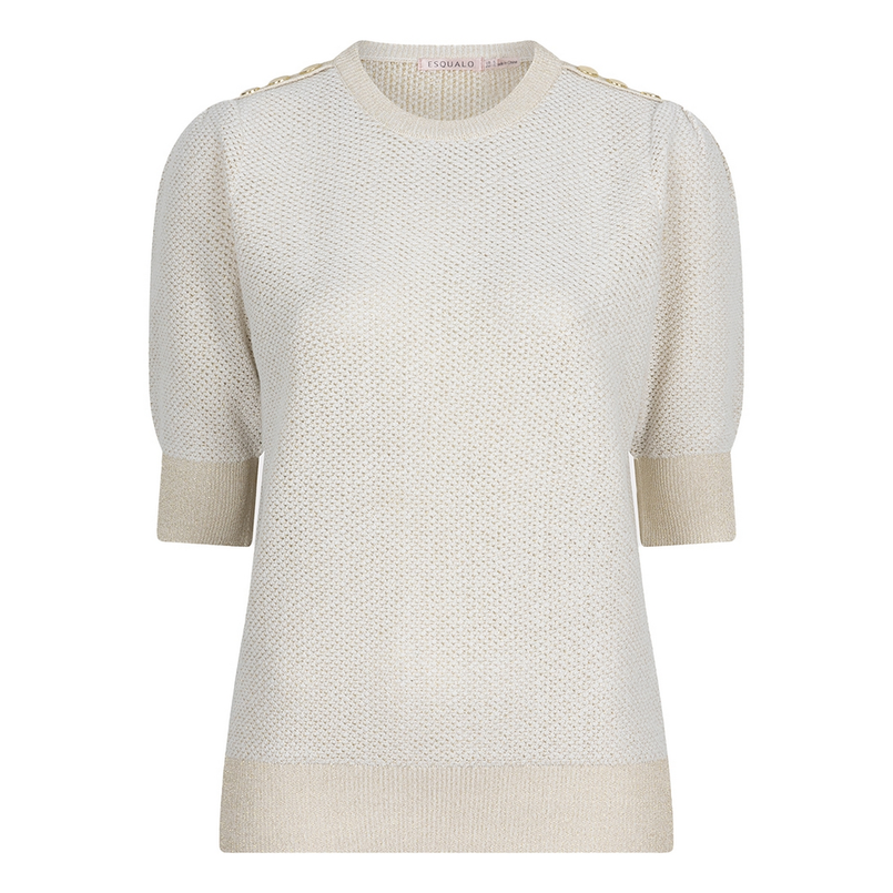 Esqualo Dames Trui Sp25.27002 Wit