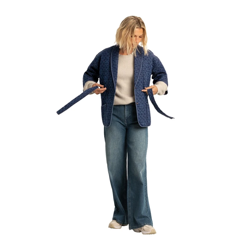 Expresso Dames Blazer Ex25-16008 Mid blue denim