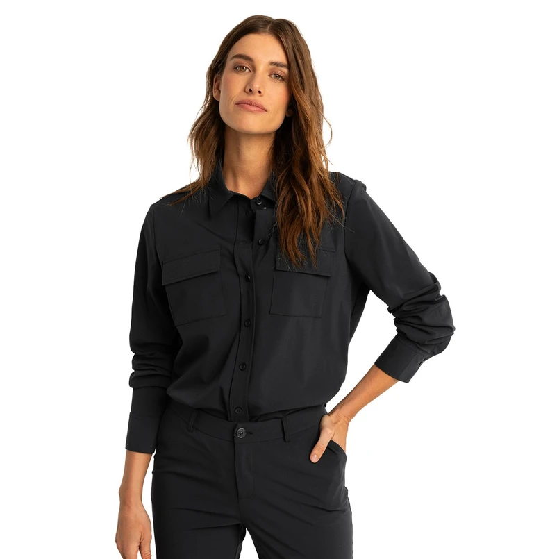 Expresso Dames Blouse Ex13-25018 Zwart