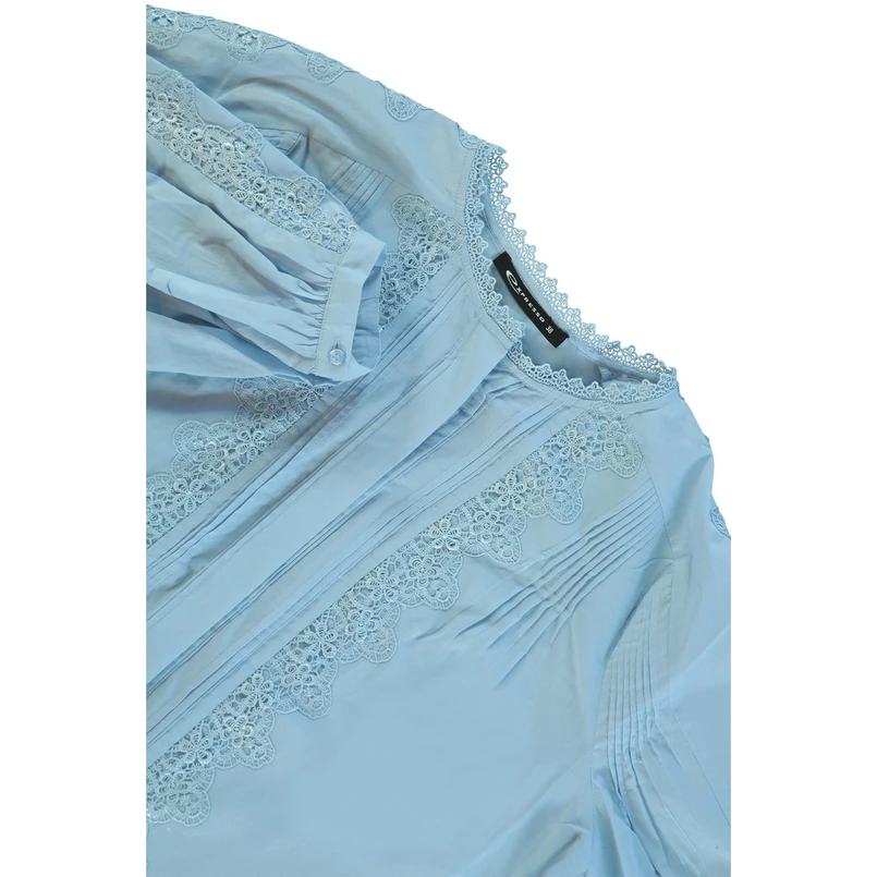 Expresso Dames Blouse Ex14-25183 Bleu