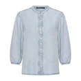 Expresso Dames Blouse Ex14-25205 Light blue denim