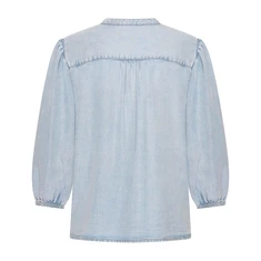 Expresso Dames Blouse Ex14-25205 Light blue denim