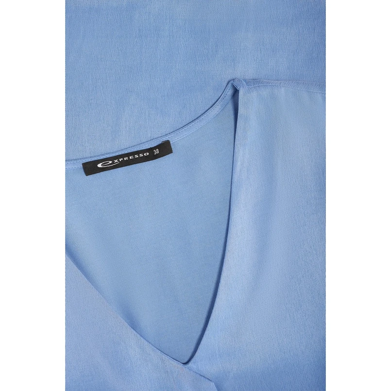 Expresso Dames Blouse Ex14-25263 Midden blauw