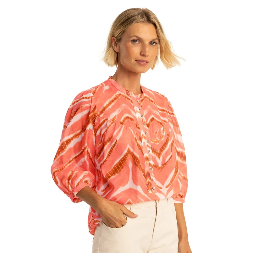 Expresso Dames Blouse Ex14-25289 Koraal