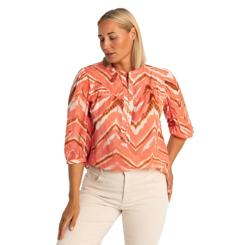 Expresso Dames Blouse Ex14-25289 Koraal