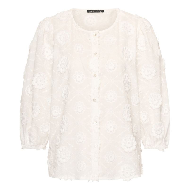 Expresso Dames Blouse Ex14-25337 Wit
