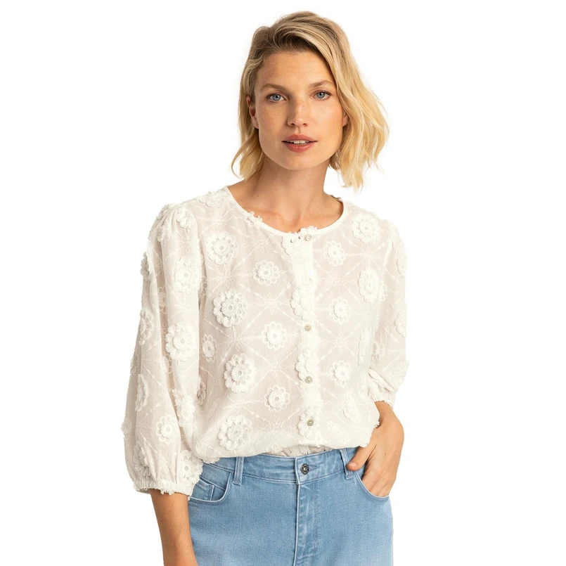 Expresso Dames Blouse Ex14-25337 Wit