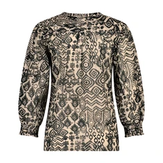 Expresso Dames Blouse Ex14-25357 Midden bruin