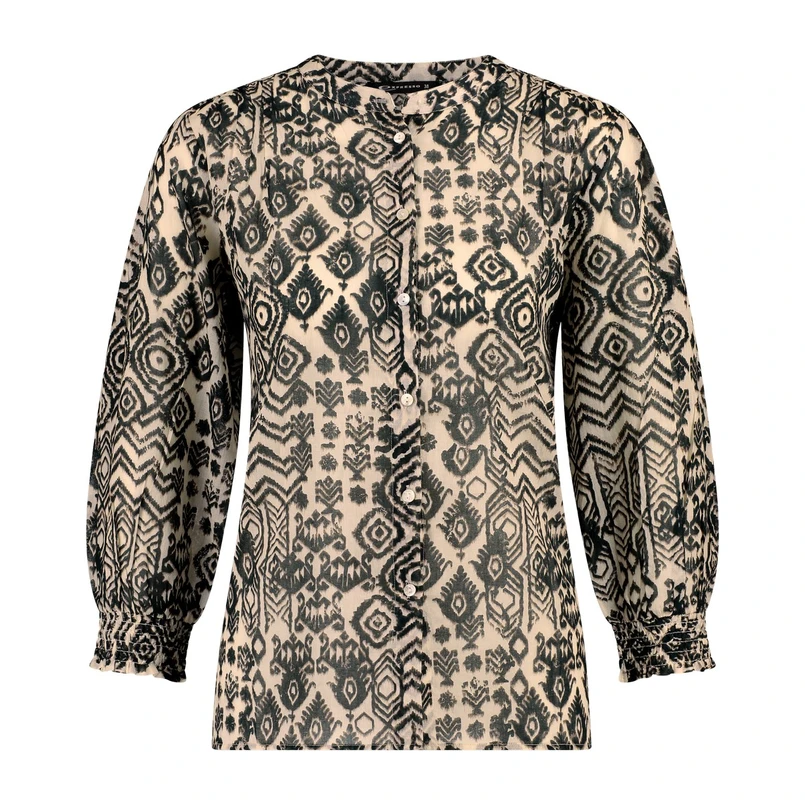 Expresso Dames Blouse Ex14-25357 Midden bruin