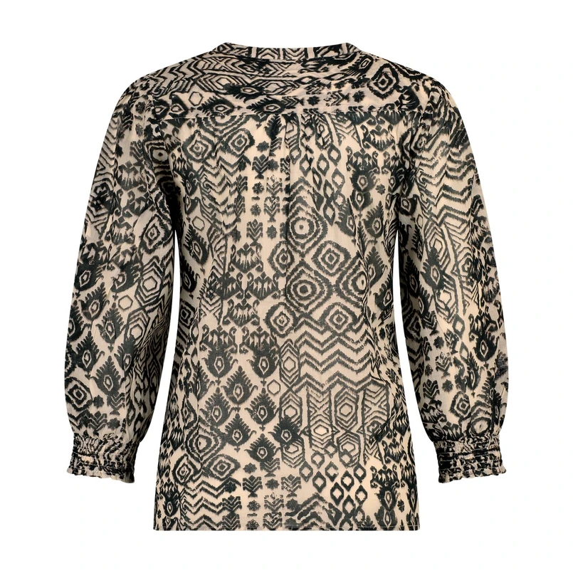 Expresso Dames Blouse Ex14-25357 Midden bruin