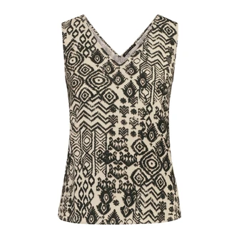 Expresso Dames Blouse Ex14-25394 Midden bruin