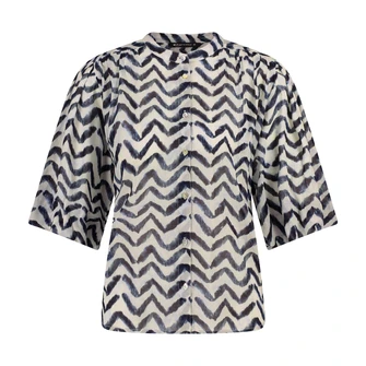 Expresso Dames Blouse Ex14-25499 Navy