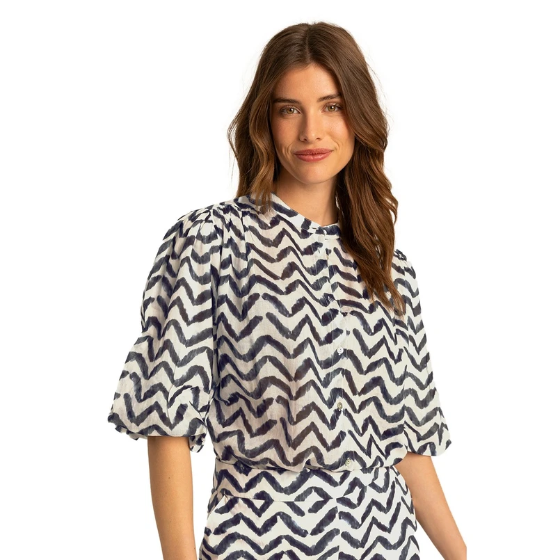 Expresso Dames Blouse Ex14-25499 Navy