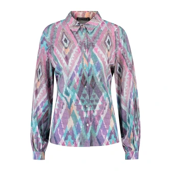 Expresso Dames Blouse Ex25-14002 Aqua