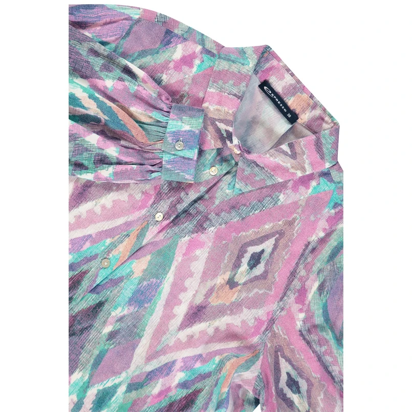 Expresso Dames Blouse Ex25-14002 Aqua