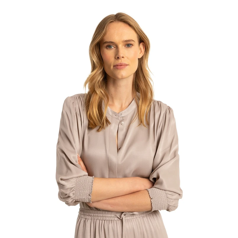 Expresso Dames Blouse Ex25-14011 Taupe