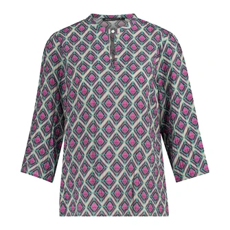 Expresso Dames Blouse Ex25-14012 Aqua