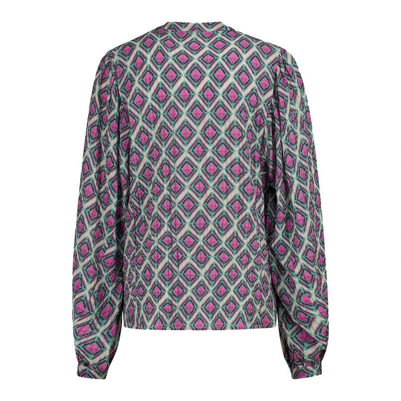 Expresso Dames Blouse Ex25-14013 Aqua
