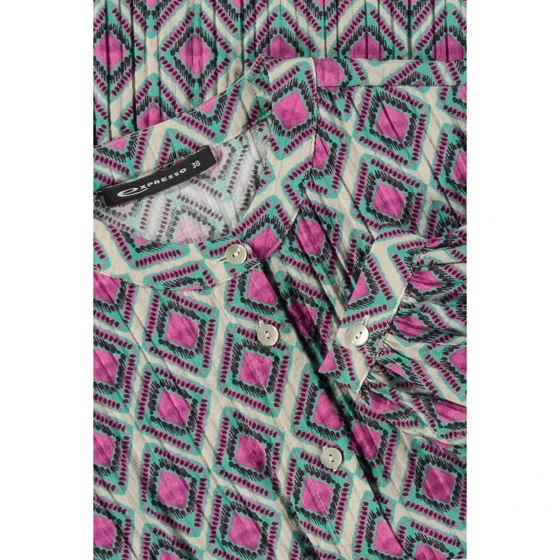 Expresso Dames Blouse Ex25-14013 Aqua