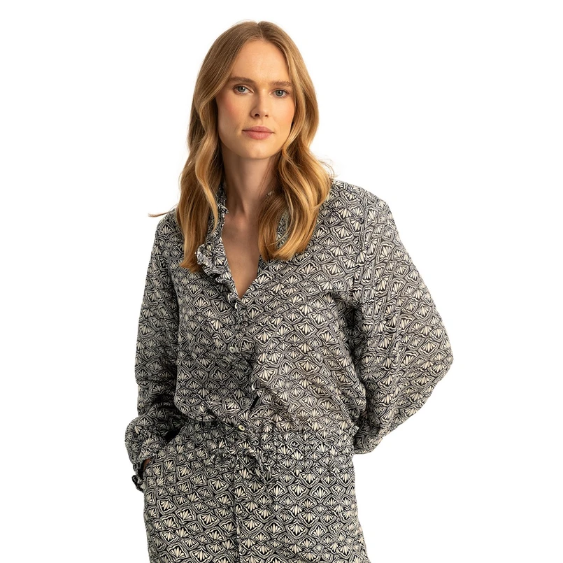 Expresso Dames Blouse Ex25-14018 Zwart