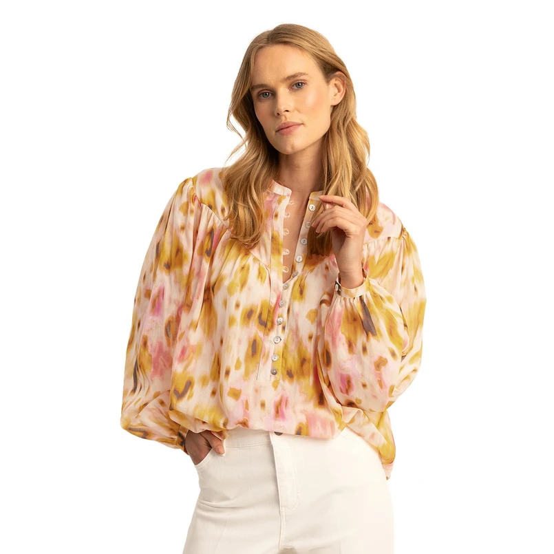 Expresso Dames Blouse Ex25-14026 Oker