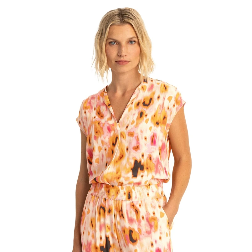 Expresso Dames Blouse Ex25-14027 Oker