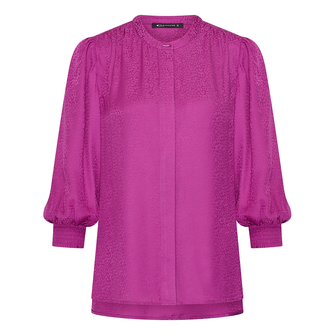 Expresso Dames Blouse Ex25-14035 Cerise