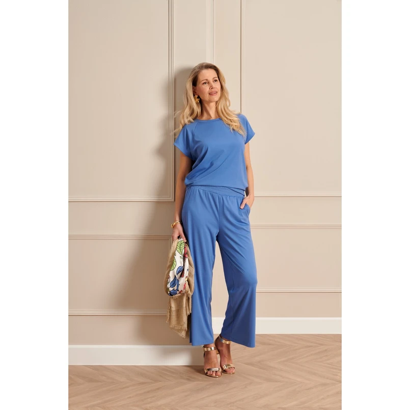 Expresso Dames Broek Ex21-25301 Midden blauw