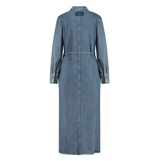 Expresso Dames Jurk Ex25-32001 Mid blue denim