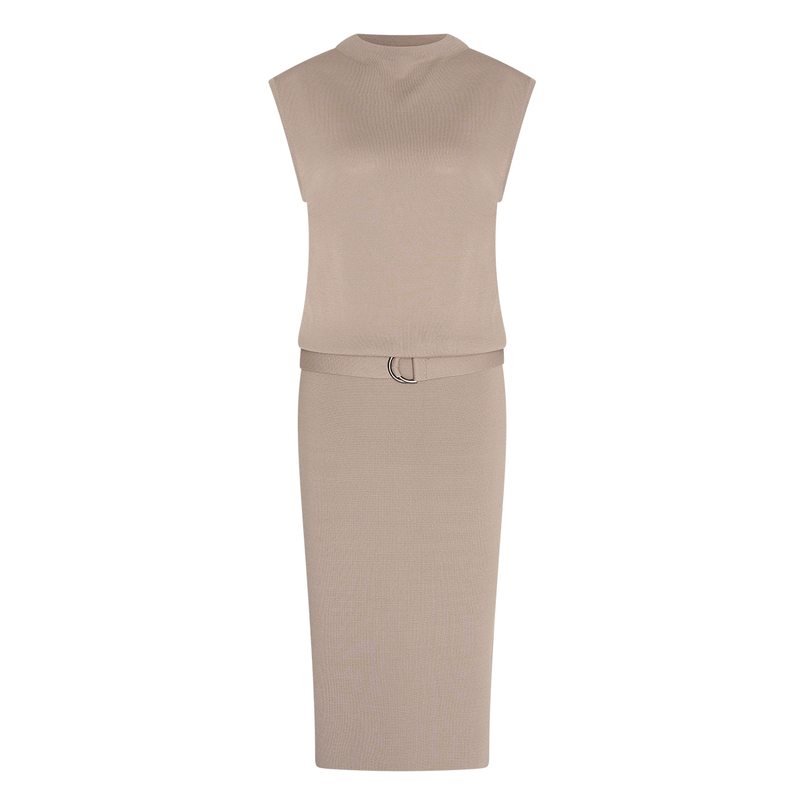 Expresso Dames Jurk Ex32-25023 Taupe