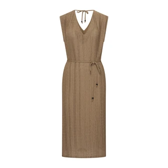 Expresso Dames Jurk Ex32-25283 Midden bruin